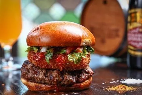 burger from north river tavern | 8879 Roswell Rd, Sandy Springs, GA 30350