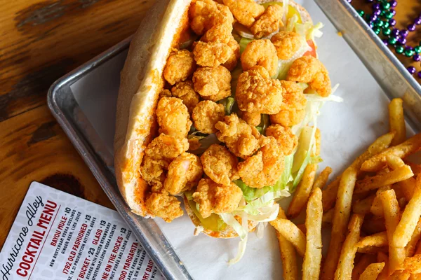 Bayou'Q - Shrimp Po Boy | 982 Canton Street Roswell, GA 30075