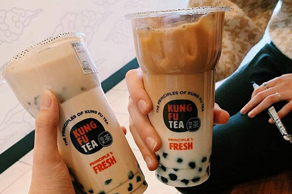Boba teas from Kung Fu tea.