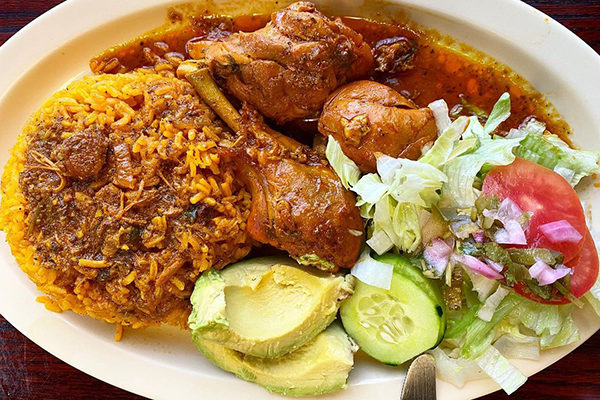 Arroz con pollo from Sabor Dominicano. | 4186 Buford Hwy NE, Atlanta, GA 30345