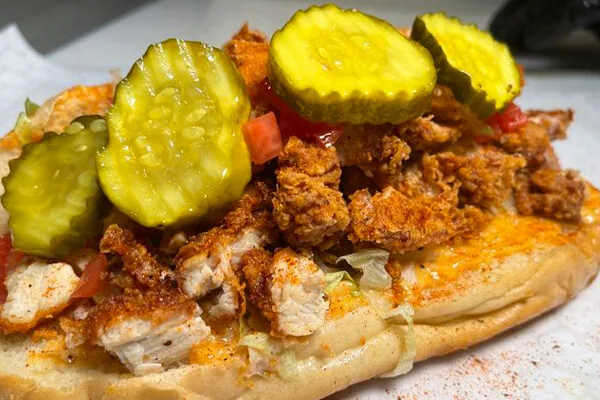 Delilah's Everyday Soul - Fried Chicken Po Boy | Photo: delilahseverydaysoul.com | 1235 Chattahoochee Ave NW, Atlanta, GA 30318
