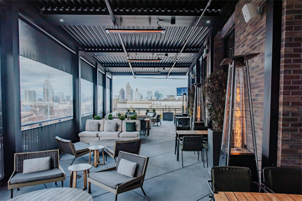 rooftop terrace at drawbar | 1 Interlock Ave NW Atlanta, GA 30318