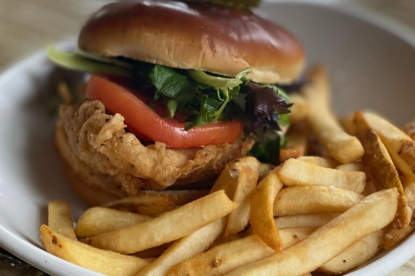 The fried grouper sandwich from Flatlands