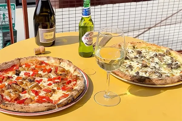 pizza from flora ditalia | 1235 Chattahoochee Ave NW,Atlanta, GA 30318