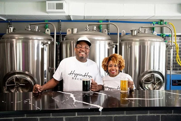 Hippin Hops Brewery's Owners Clarence and Donnica Boston | Photo: Instagram/hippinhopsbrewery | 1308 Glenwood Ave SE. Atlanta, GA