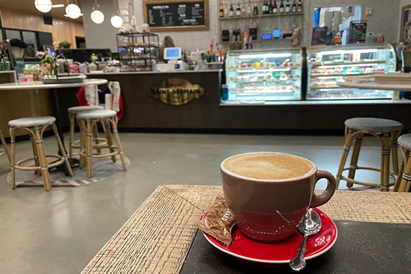 lavender latte from saint Germain