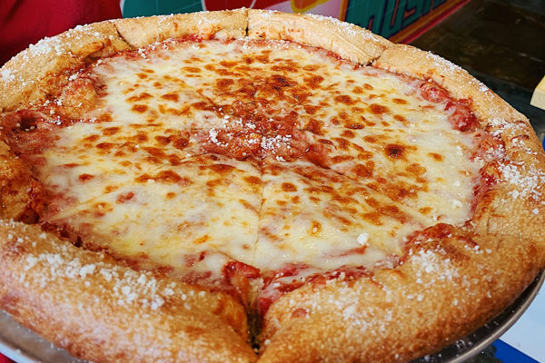 Mellow Mushrom - Stone-baked Cheese Pizza | Photo: Facebook/mellowmushroom | Multiple Locations