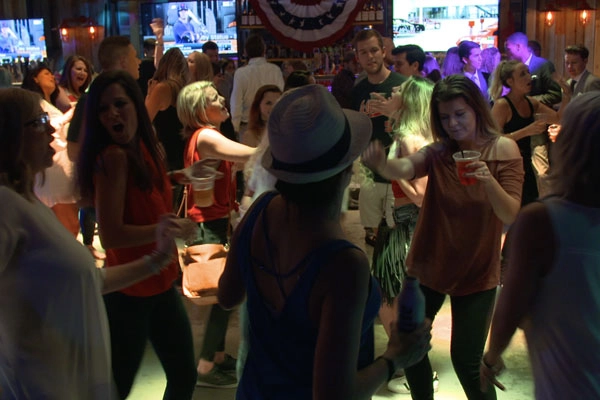 customers dancing at PBR Atlanta