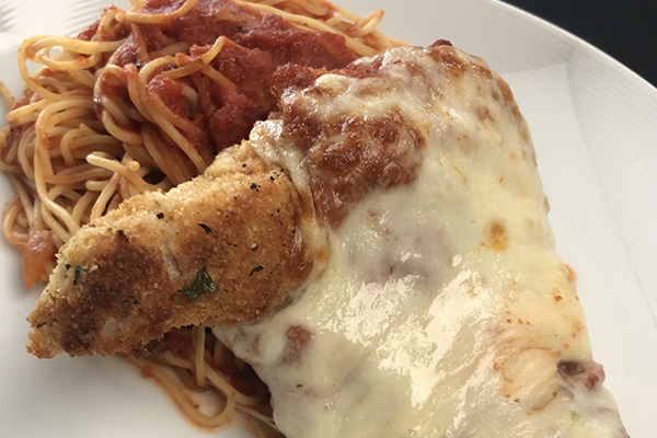 chicken parmesan at Piastra