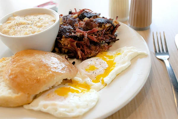 breakfast from the red eyed mule in marietta | 430 South Marietta Pkwy SE, Marietta, GA 30060