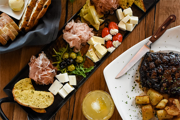 charcuterie, steak and bread from Renas in Alpharetta | 240 S Main St Suite M, Alpharetta, GA 30009