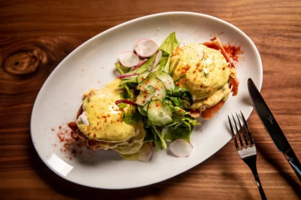 Delicious egg benedict