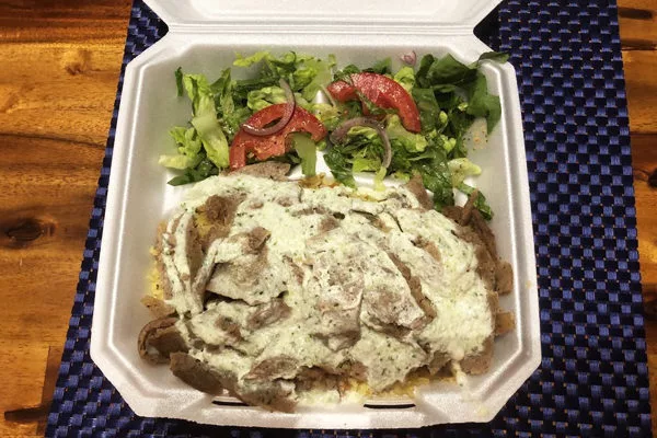 Merhaba Shawarma - Beef Shawarma Plate | Photo: Yelp | 4188 E Ponce de Leon Ave, Clarkston, GA 30021
