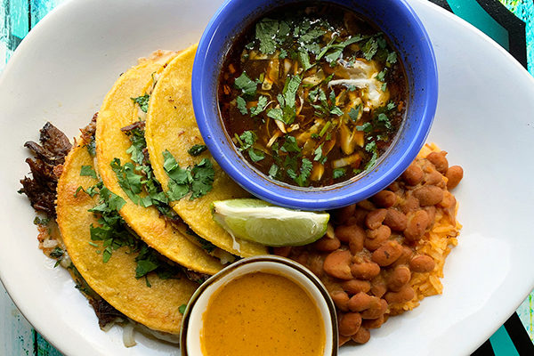 Street tacos from Siete Tacos and Tequilas | 68 North Marietta Pkwy NW, Marietta, GA 30060