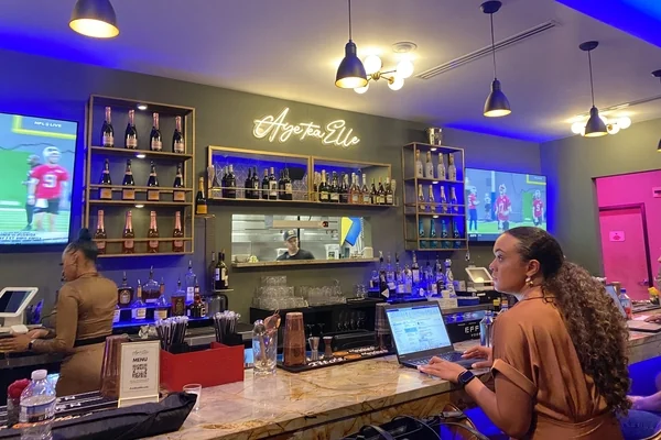 one of the bars at aye tea elle | 3755 College St, College Park, GA 30337