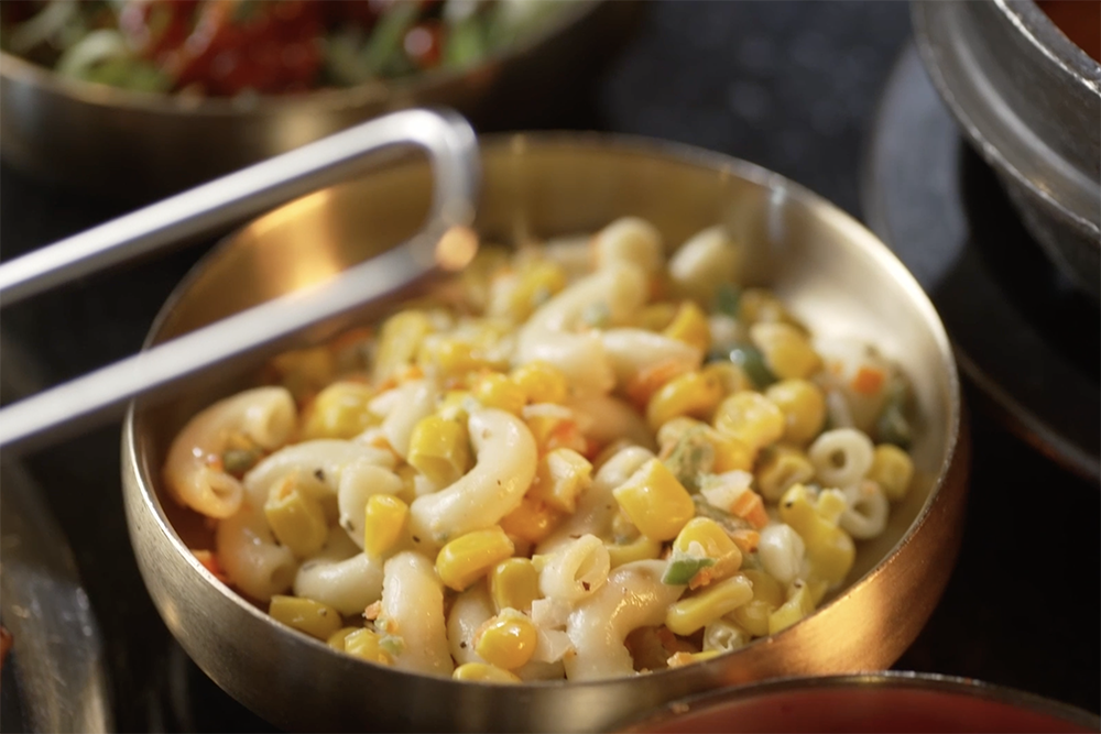 Corn and Mac and Cheese from 9292 Korean BBQ