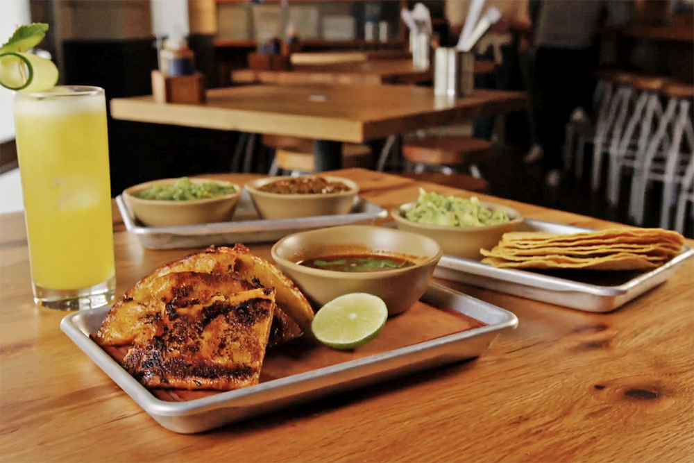 Duck Birria tacos from Bartaco