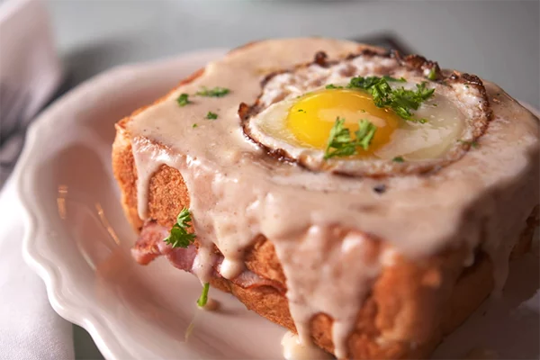 The croque madame from Cafe Intermezzo.