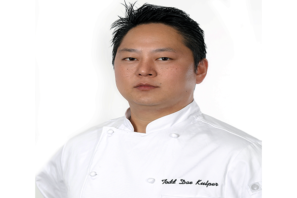 Chef Todd Dae Kulper in chef's whites 