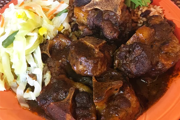 the braised beef oxtails 