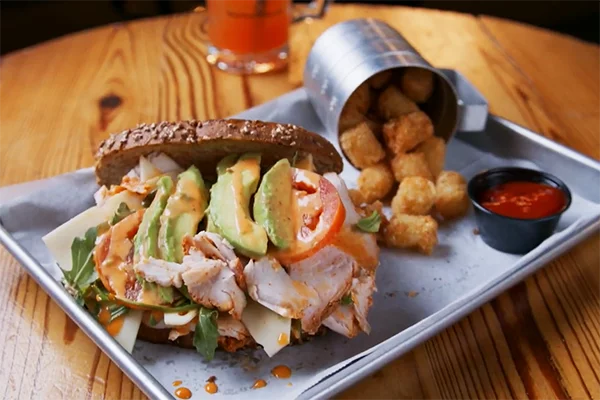 The avocado sandwich at Corner Tavern