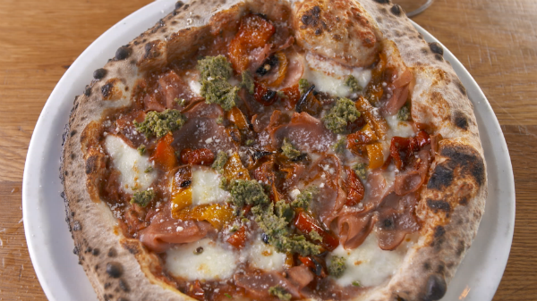 Mortadella Pizza from Double Zero