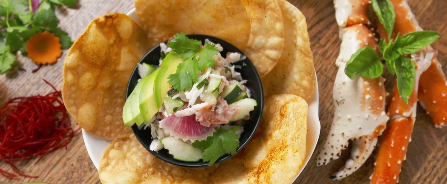 Poke tostadas from Hopstix