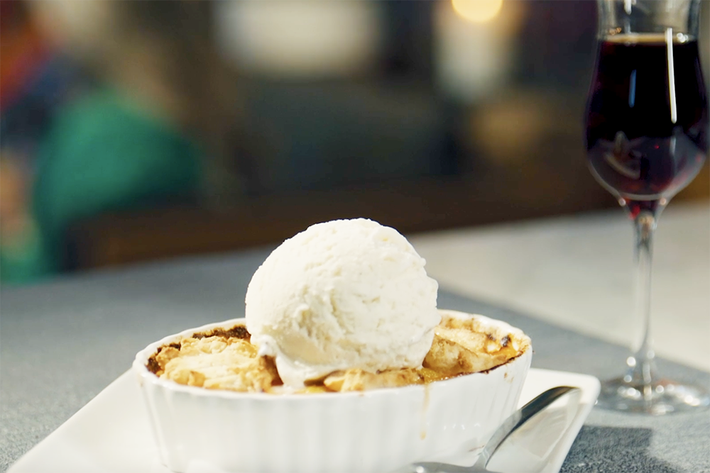 Peach Cobbler from Cartersville's Largos restaurant.