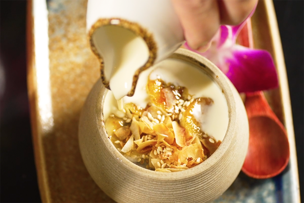 Che Chuoi coconut banana pudding from Le Colonial - 3035 Peachtree Rd NE, Atlanta, GA 30305