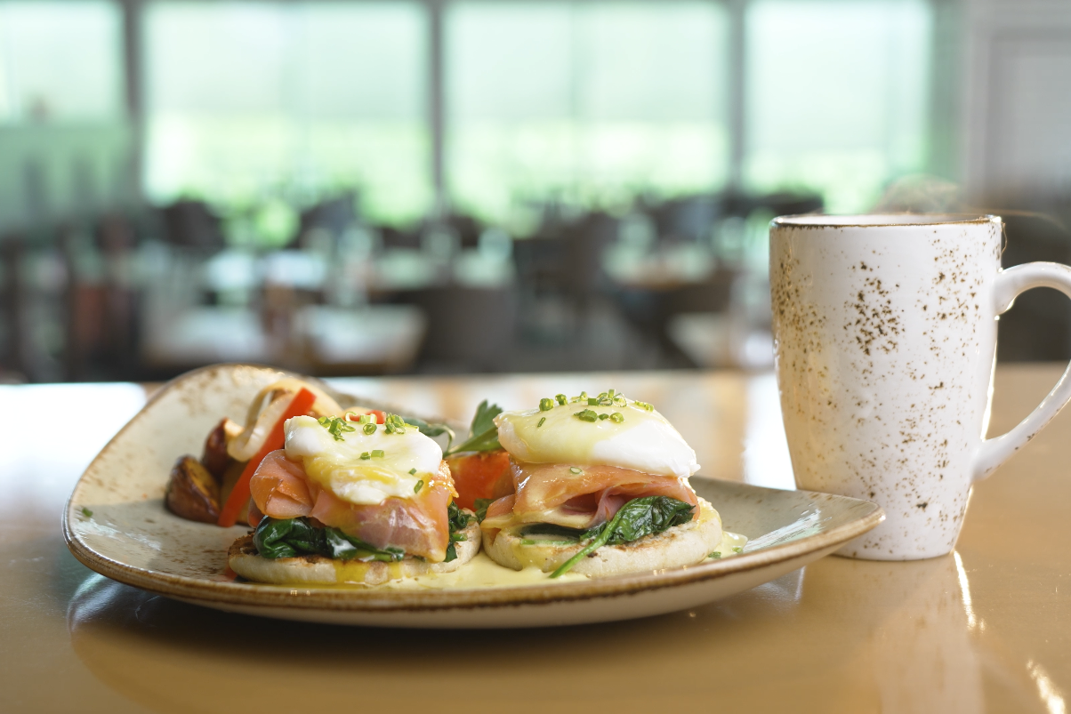 Smoked Salmon Benedict from New South Kitchen.