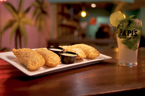 Empanada Sampler from Papi's Cuban Grill.