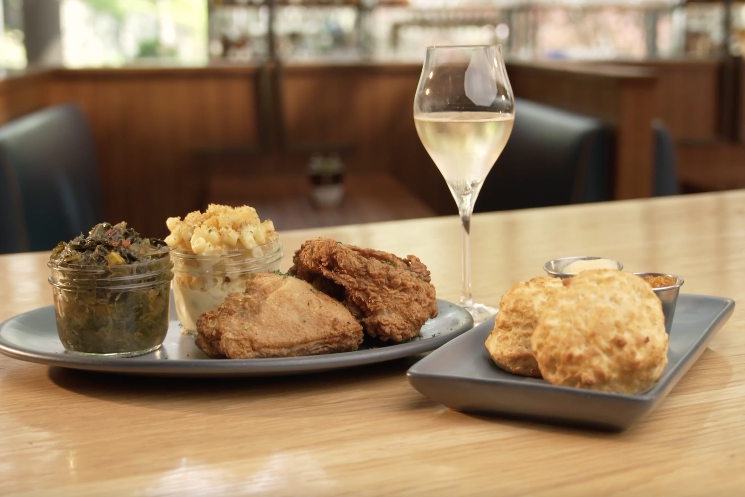Fried Chicken entree from Parkwoods in Dunwoody, GA.
