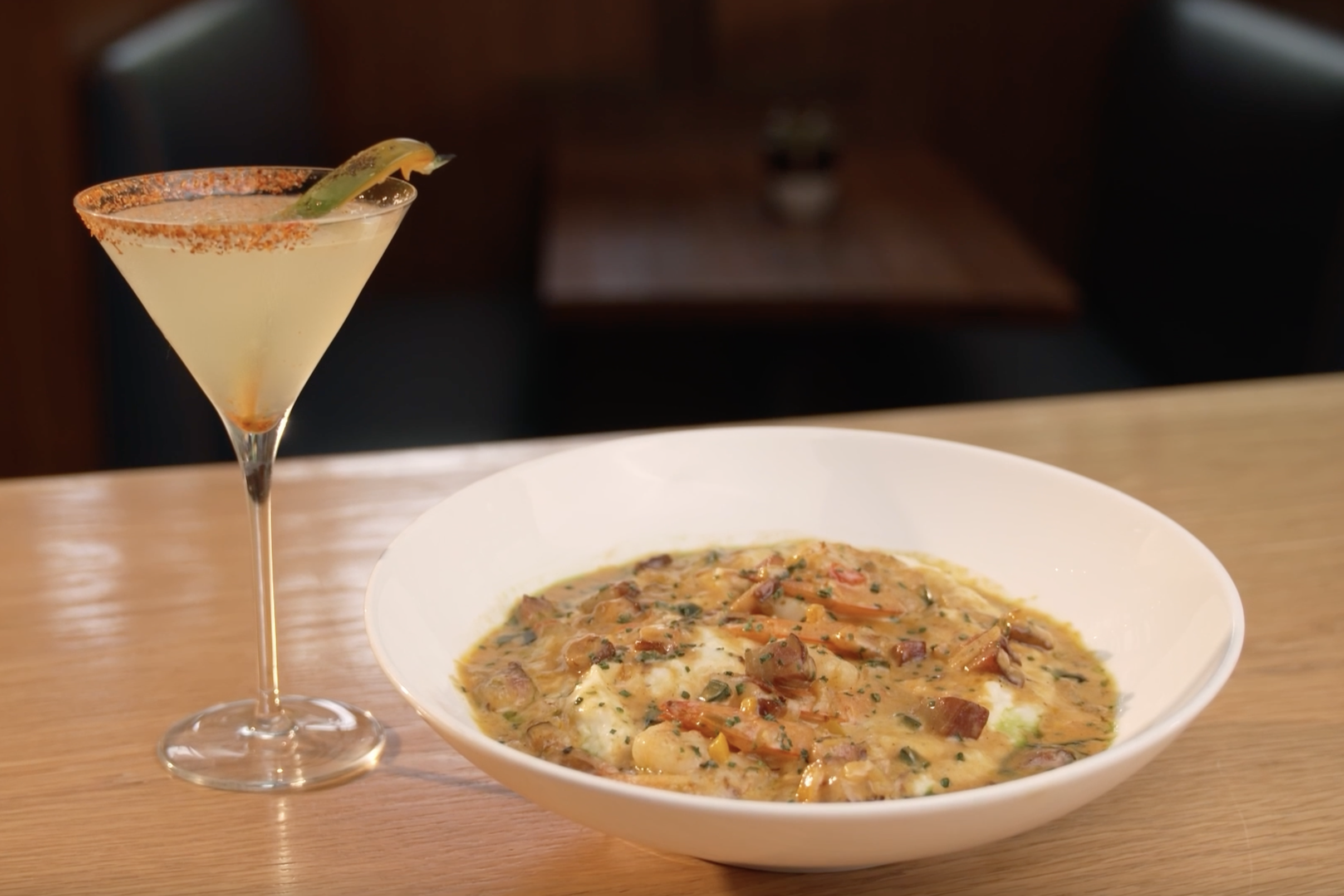 Shrimp and Grits from Parkwoods in Dunwoody, GA.