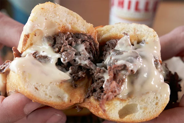 The original philly cheesesteak from The Philly Connection
