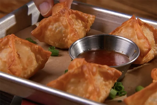 Pimento cheese wontons from Sweet Auburn BBQ. | 656 North Highland Avenue Northeast, Atlanta, GA 30306