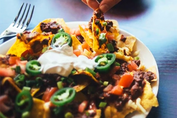 bison nachos from Ted's Montana Grill