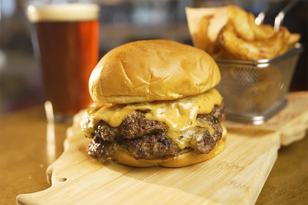 Smashburger from Top Draft Sports Lounge at the Omni Atlanta Hotel at Centennial Park