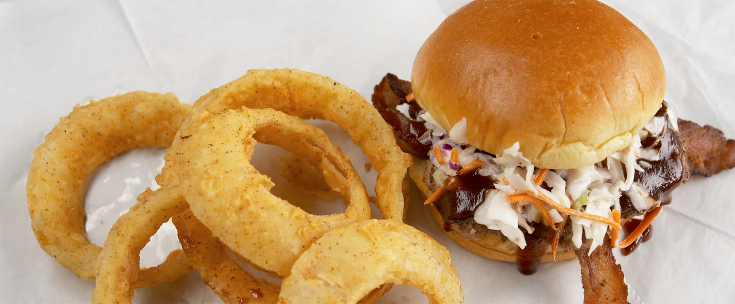 The turkey burger from Village Burger.