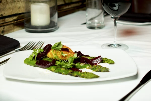 Asparagus Salad with a Crispy Egg from Haven