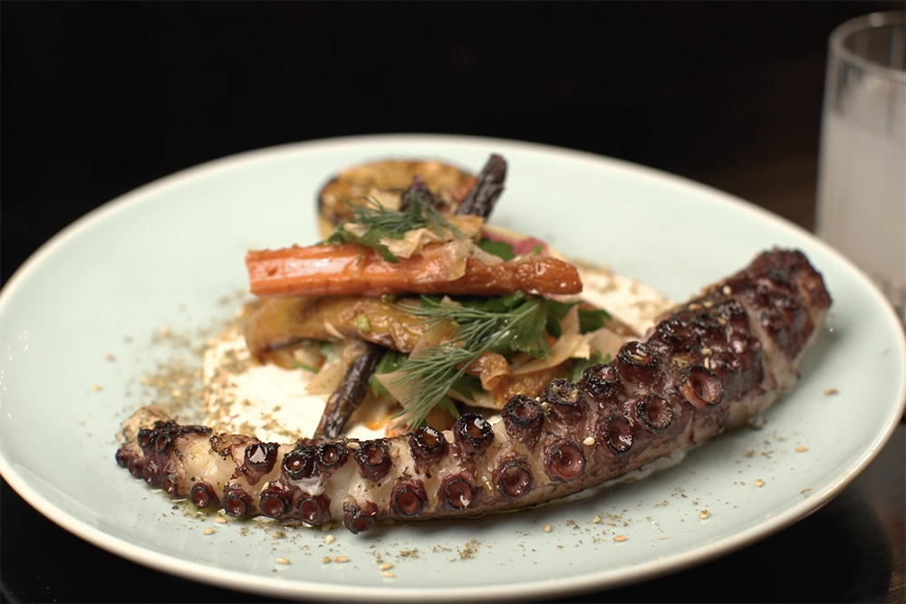 Octopus from Zakia Modern Lebanese Restaurant.